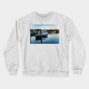 Boats in a river Crewneck Sweatshirt